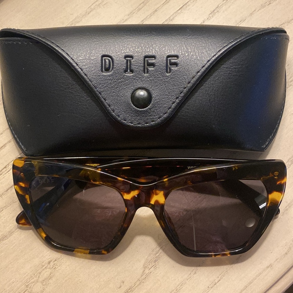 DIFF Cat Eye Sunglasses. Tortoiseshell Brown/Black.😎